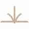 Ekena Millwork Redmond Smooth Timber Gable Bracket, Douglas Fir, 96"W x 56"H x 1 1/2"D x 5 1/2"F, 14/12 Pitch GBW096X56X0206RED00SDF - alternate 1